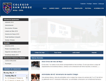 Tablet Screenshot of colegiosanjorge.cl